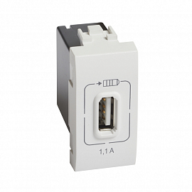 LL Зарядка USB 1,1А 1м бел