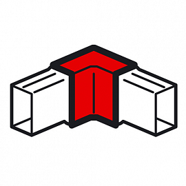 METRA MINI Угол внутренний 16х16мм белый IEK