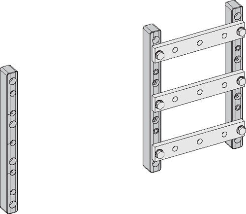 ZX520 Держатель для 3-х шин, 60/100мм