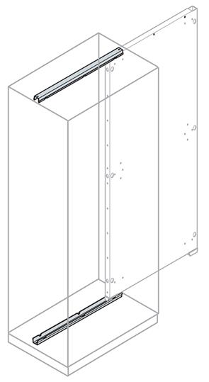 Направляющие для фронтального введения монт.платы Г=500