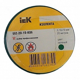 MIXTAPE 5 Изолента 0,18х19мм зеленая 20м IEK