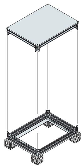 Рама шкафа верхняя/нижняя 800x500ШхГ