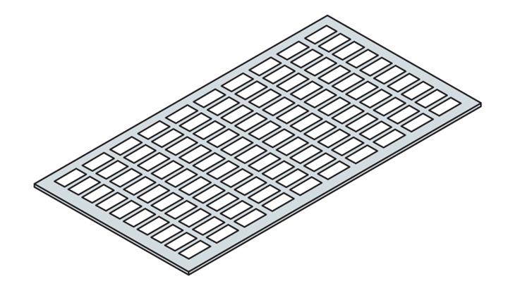 Держатель маркировки 18 DIN-модулей L=325 (20шт)