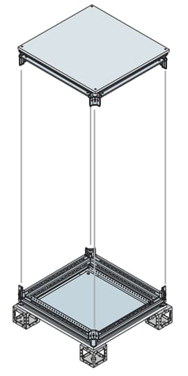 Рама шкафа верхняя/нижняя 1000X30ШхГ