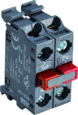 MCB-02B Блок контактный MCB-02B для монтажа в кнопочные посты 2НЗ