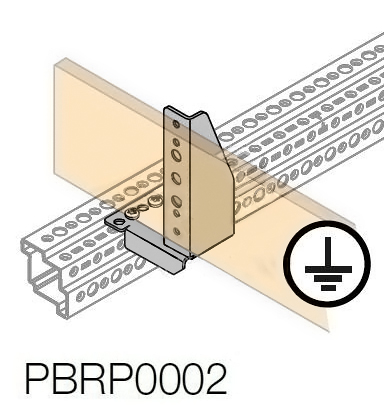 PBRP0002 Держатель для шины PE, (2 шт.)