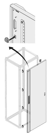 PDLB2040 Дверь глухая IP40 H=2000мм W=400мм