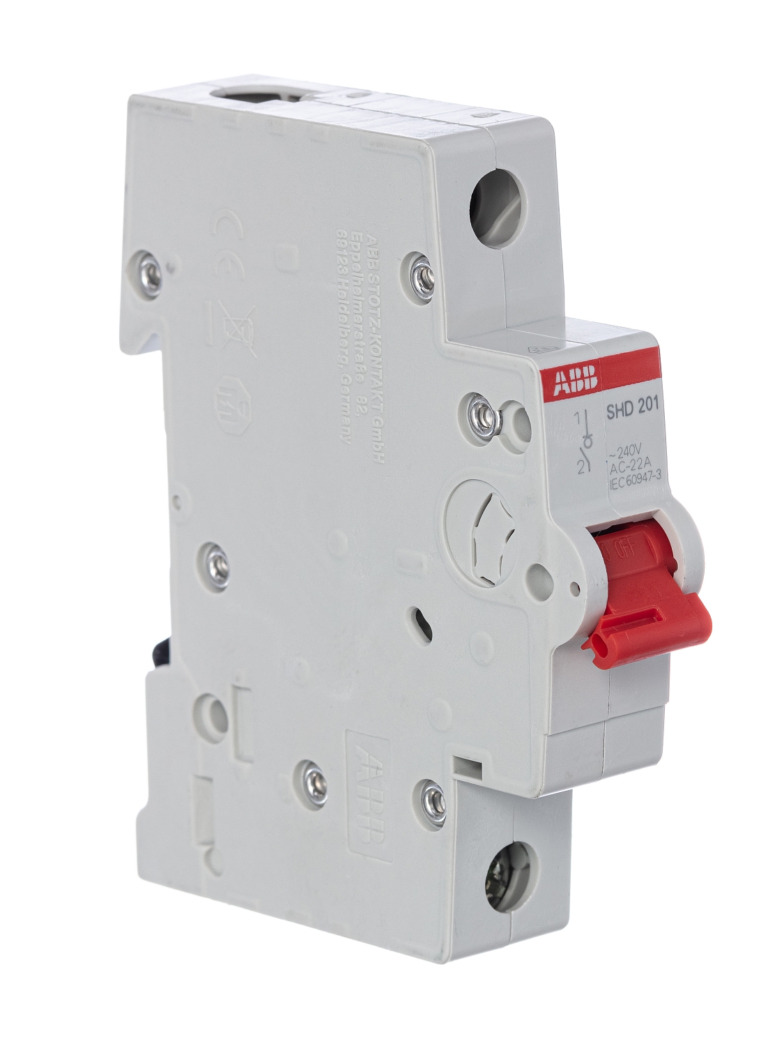 SHD201/40 Рубильник 1пол. SHD201/40 рычаг крас.